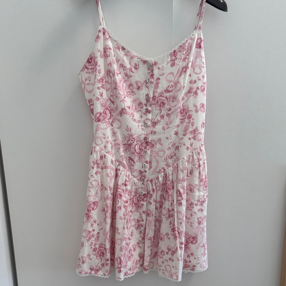 Floral Pink Mini Dress